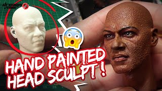 Hand painted 1/ head sculpt -The matrix Morpheus