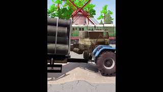 Can this truck survive the most extreme broken road and giant speed bumps? Watch until the end! 😱🔥