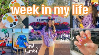 DISNEY WEEK IN MY LIFE - arts festival last day, nails, shopping, & new experiences!! 💜✨