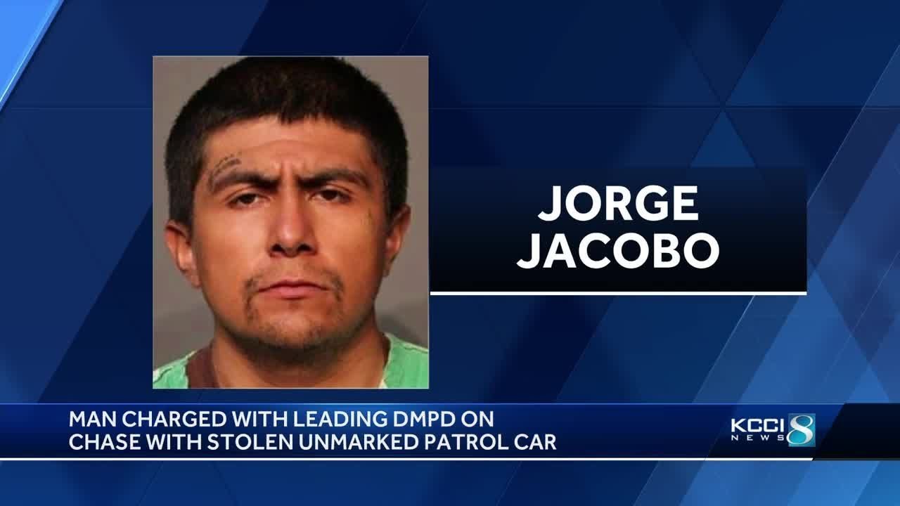 Des Moines man arrested for stealing DMPD vehicle, leading officers on ...