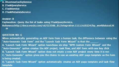 1Z0-435  Oracle SOA Suite 12c EssentialsOracle Business Process Management Suite 12c Essentials