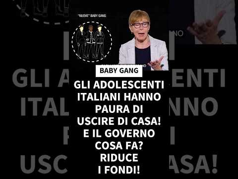 Video BABY GANG ADOLESCENTI ITALIANI HANNO PAURA DI USCIRE DI CASA! E IL GOVERNO COSA FA? RIDUCE I FONDI!