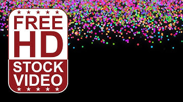 Free Stock Videos – abstract colorful circular particles moving randomly from top of screen