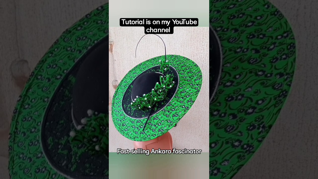 Ankara Satellite fascinator 