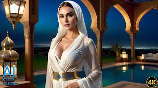 4K Ai Art Lookbook Video Of Sensual Arabian Ai Girl With Beautiful Moroccan Lantern