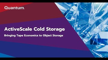 ActiveScale Cold Storage: Bringing Tape Economics to Object Storage