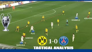 Borussia Dortmund vs PSG || UEFA Champions League 2023-24 Tactical Analysis