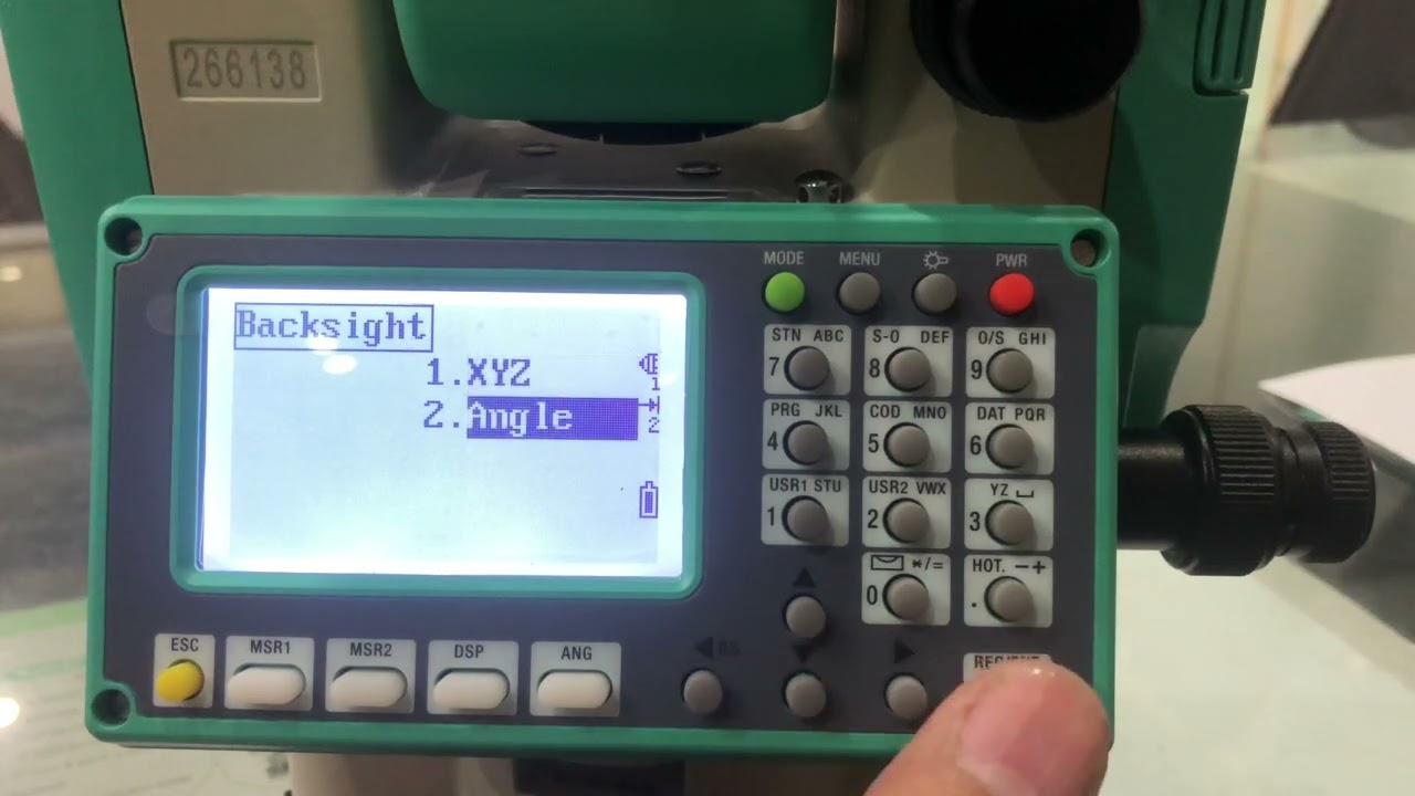 Station setup and back sight in Ruide RQS Total Station - YouTube
