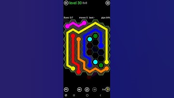 How To Solve Flow Free Hexes 8x8 Mania Level 30 Board Walk Through Solution Walkthrough