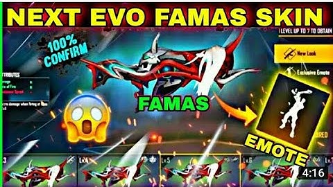 New Evo Famas Demonic Grin Details and OB30 UPDATE DETAILS GARENA FREE FIRE DG
