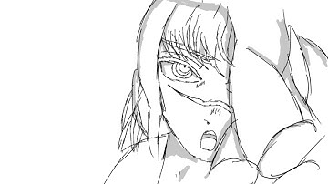 Chainsaw man Chapter 98 rough sakuga fan animation animated with opentoonz