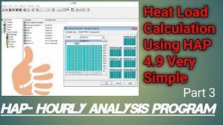 HAP software !! Scheduling in HAP !! HVAC Training HAP !! Part 3