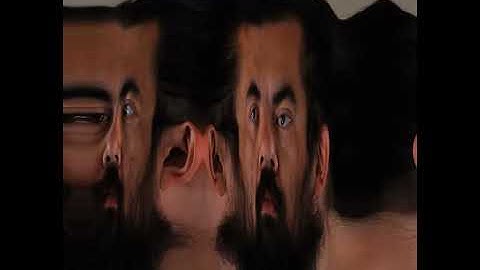 Slit-scan self-portrait