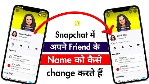 Snapchat mein friend ke name ko kaise change karte hain 2024 | Rename snapchat friend