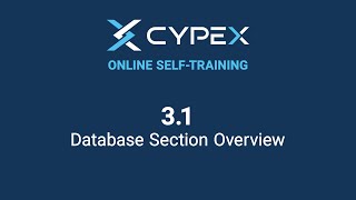 3.1 CYPEX Database Section Overview | CYBERTEC PostgreSQL Rapid App Dev