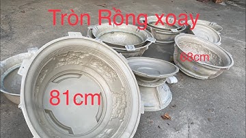 Combo 2 sản phẩm mới 2023 tròn rồng đôn xoay 68cm , 81cm tại khuôn chậu cảnh yên bái
