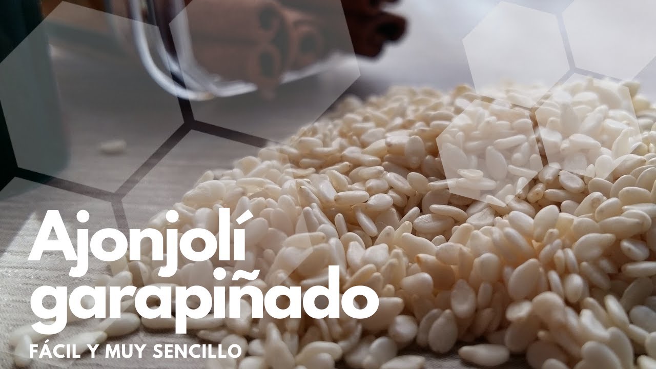 Cómo hacer delicioso AJONJOLÍ GARAPIÑADO fácil y rápido | Sésamo garapiñado  - YouTube