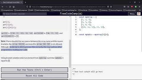 Day30 2 May23 Access Multi Dimensional Arrays With Indexes