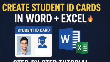 How to Create Student ID Card in MS Word using Mail Merge with Excel | Easy Step  Tutorial 2025