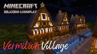 Minecraft Relaxing Longplay - Vermilion Village (No Commentary - ASMR) 1.20.4