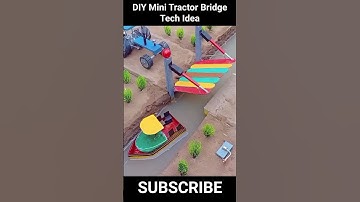 DIY Mini tractor bridge tech project | Science project ideas #shorts @MiniProjectVerified