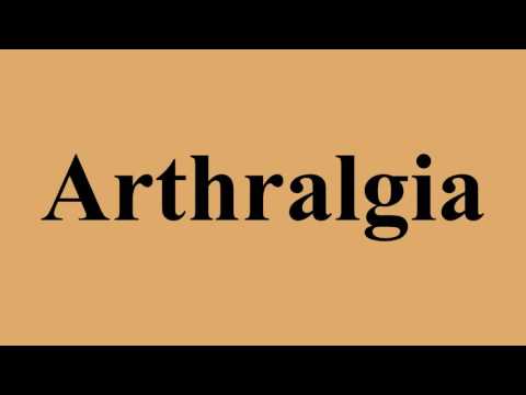Capa de Arthralgia
