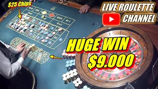 🔴 LIVE ROULETTE |🚨 HUGE WIN 💲9.000 In Las Vegas Casino 🎰 $25 Chips Inside Exclusive ✅ 2024-05-16 screenshot 5