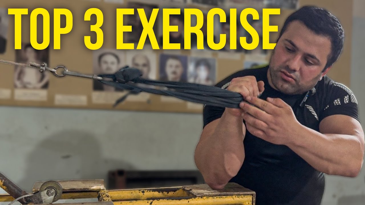 TOP 3 Armwrestling Exercise - World Champion Nugzari Chikadze