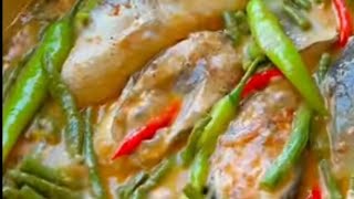 MILK FISH IN COCONUT MILK WITH GREEN BEANS #viral #cooking #simplefood #glory76 tv