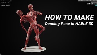 How to make a dancing couple drawing reference in HAELE 3D