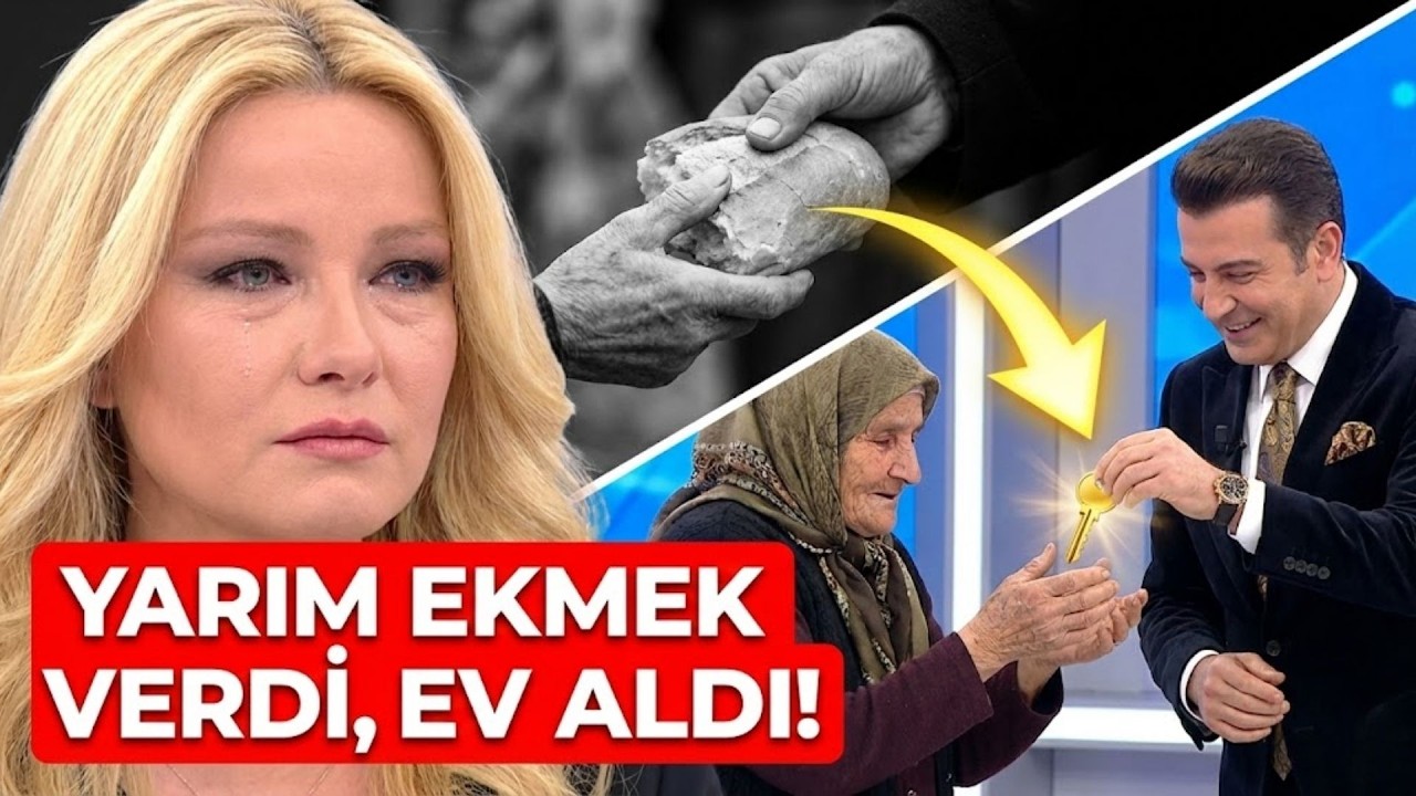 YARIM EKMEK VERDİĞİ ÇOCUK HOLDİNG PATRONU ÇIKTI! MÜGE ANLI CANLI YAYINDA EV HEDİYE ETTİ!