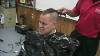 Mr. Cummings Gets His Head Shaved by Mr. Sheehan