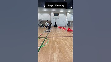 Target Throwing: #physicaleducation #pegames #activeplay #funfitness #gamesforkids