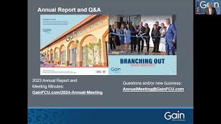 2024 Annual Meeting Archive - Gain Federal Credit Union