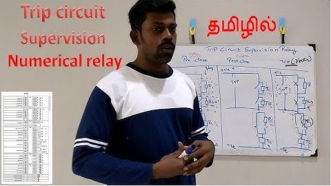 Trip circuit supervision on Protection relay working principle | TCS in REF 620 Relay |in Tamil