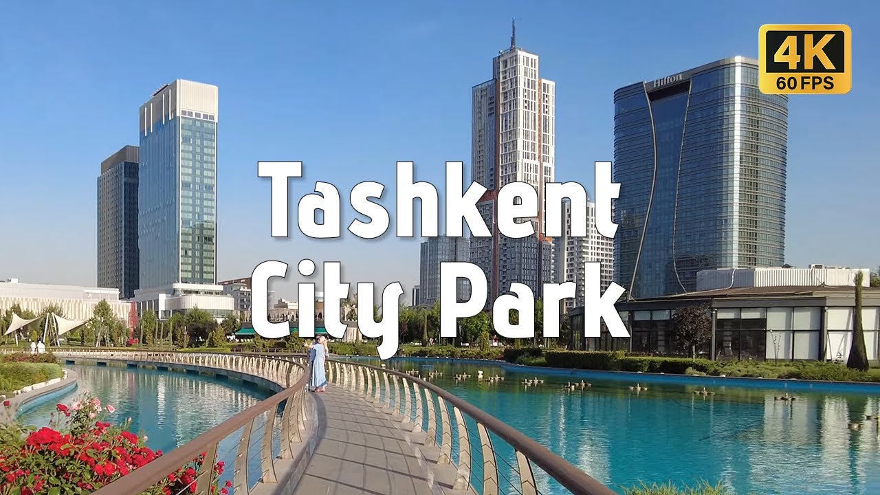 Walking Tashkent City Park & Skyscrapers | Uzbekistan 4K