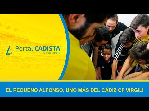 El Cádiz CF Virgili hizo feliz al pequeño Alfonso, enfermo de Pompe