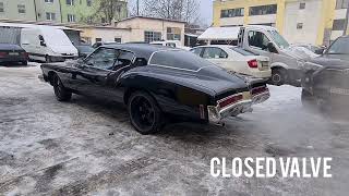 Buick Riviera 1973 7.5L Exhaust Sound Active Mufflers Bee Faster 3 City