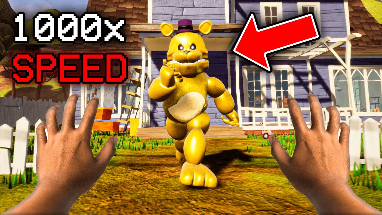 The FAST FREDBEAR MOD in Hello Neighbor is TERRIFYING... - YouTube