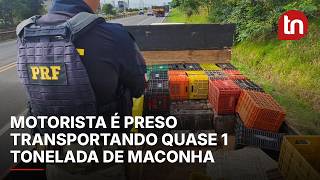 Caminhão quebra na estrada e PRF apreende quase 1 tonelada de maconha em Arapongas
