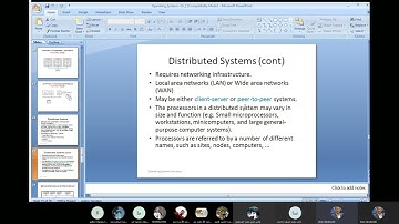 Lecture 4 Operating System Chapter 1 Distributed system