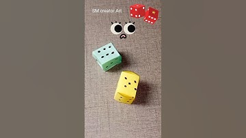 How to Make a Paper dice 🎲 ? #shorts #smcreatorart