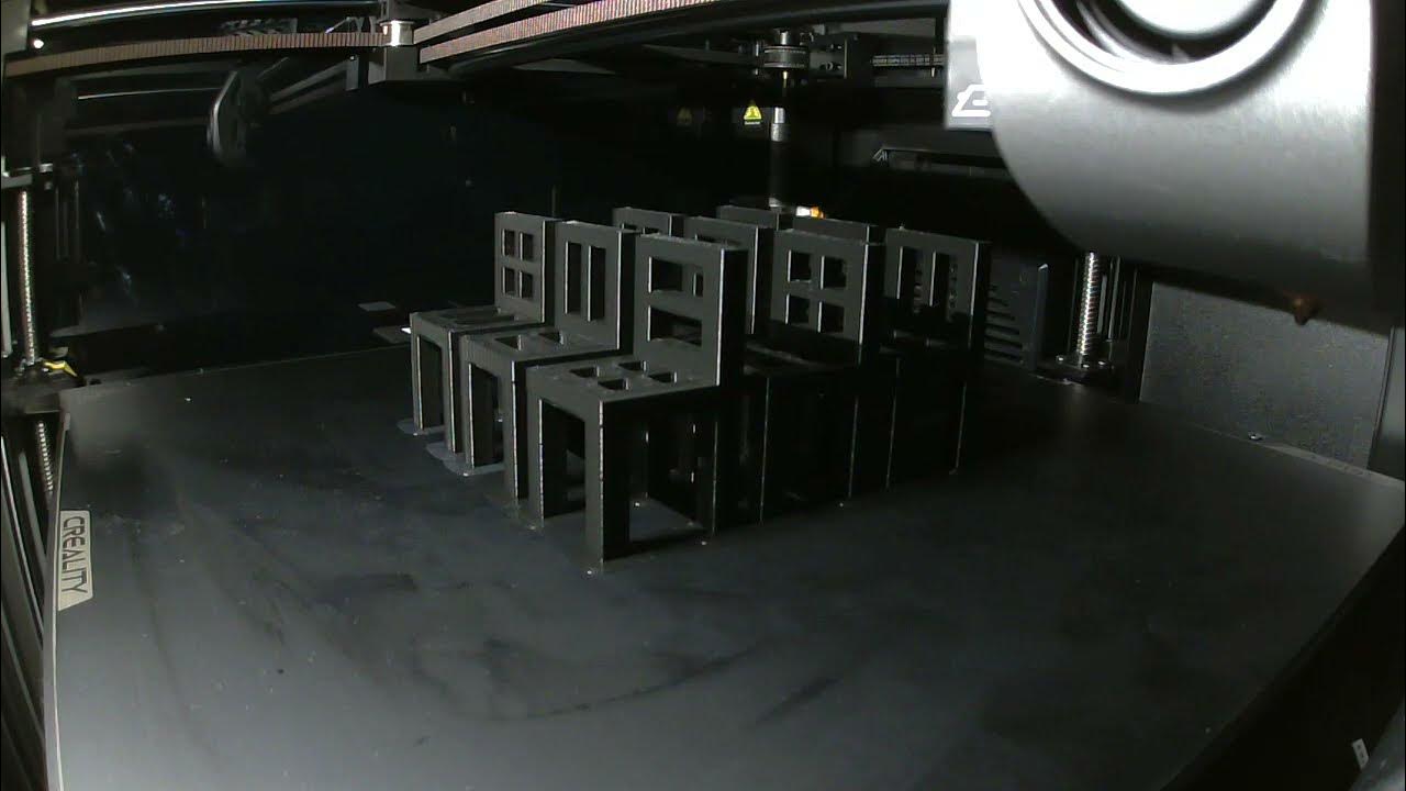 Creality K1 max printing Chair stacking game with no supports sliced in OrcaSlicer YouTube