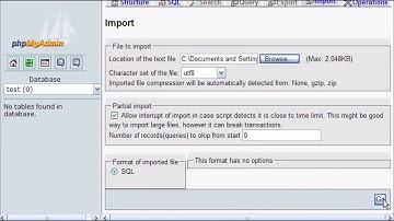 Managing MySQL databases with phpMyAdmin in DirectAdmin