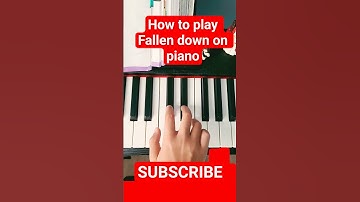 how to play #Fallen down on #piano #tutorial