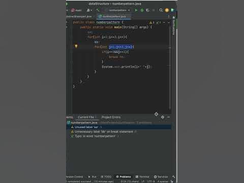 number pattern in java //with for loop statement - YouTube