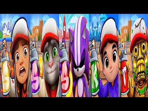 Subway Surfers 🆚 Temple Run 🆚 Talking Tom Gold Run 🆚 Sonic 🆚 Kooply Run Updates Comparison
