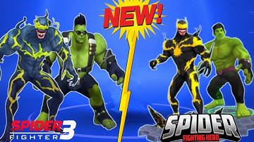 💥VENOM vs HULK💥 SPIDER FIGHTER 3 vs SPIDER ACTION FIGHTING 💥  ANDROID & IOS GAMEPLAY.