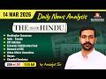 The Hindu Newspaper Analysis | 14 Mar 2026 | UPSC CSE |