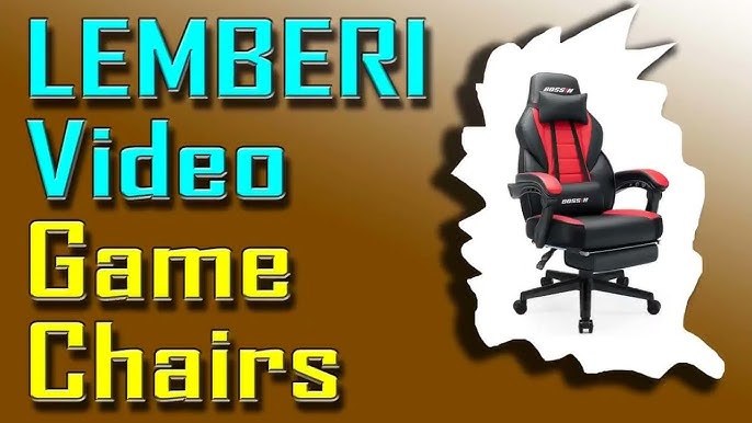 LEMBERI Gaming Chairs with Footrest,Ergonomic Video Game Chairs for  Adults,Big and Tall Chair 400lb Weight Capacity, Racing Style Computer  Gamer Chair